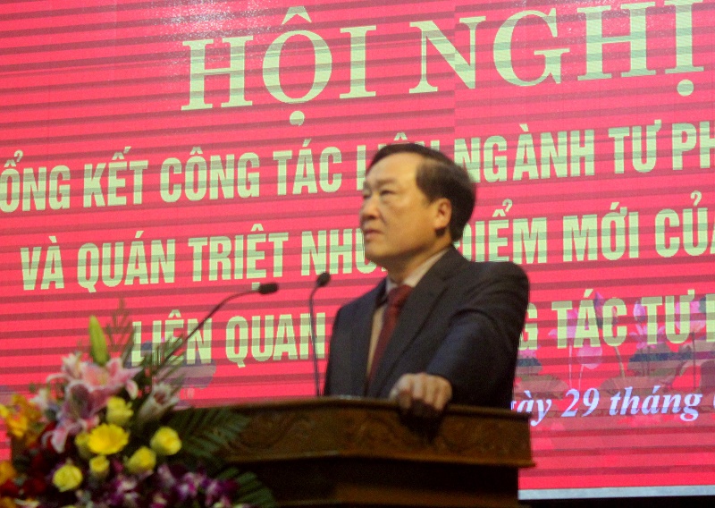 PGS, TS Nguyễn Hòa Bình - Bí thư Trung ương Đảng, Viện trưởng VKSNDTC quán triệt điểm mới của các luật liên quan đến công tác tư pháp tại Hội nghị tại Quảng Nam