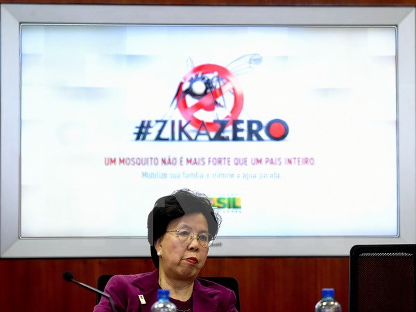 Tổng giám đốc WHO Margaret Chan phát biểu tại một cuộc họp ở Brasilia, Brazil. (Nguồn: AFP/TTXVN)