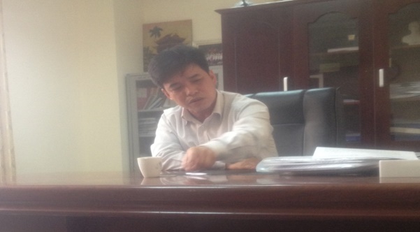 Ông Trần Kim Tuyến – Trưởng phòng TN&MT huyện Kiến Xương biểu hiện say rượu, văng tục khi làm việc với PV.