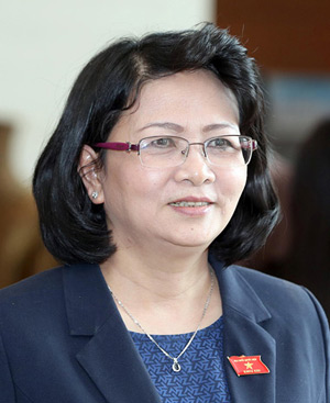  Bà Đặng Thị Ngọc Thịnh được đề cử giữ chức Phó chủ tịch nước. Ảnh: Giang Huy.