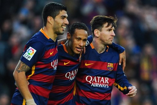  Neymar kết hợp với Messi và Suarez trở thành bộ ba tấn công sắc bén nhất thế giới