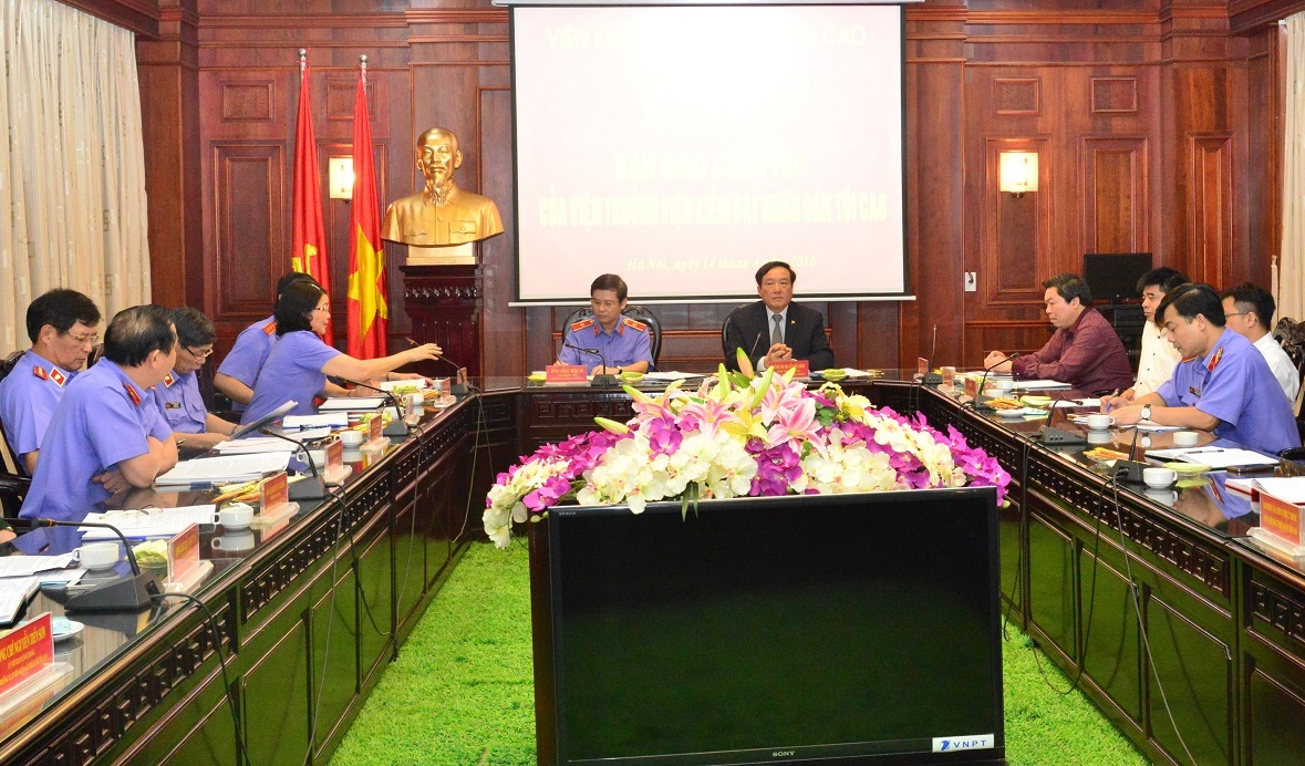 Hội nghị bàn giao công tác của Viện trưởng VKSNDTC