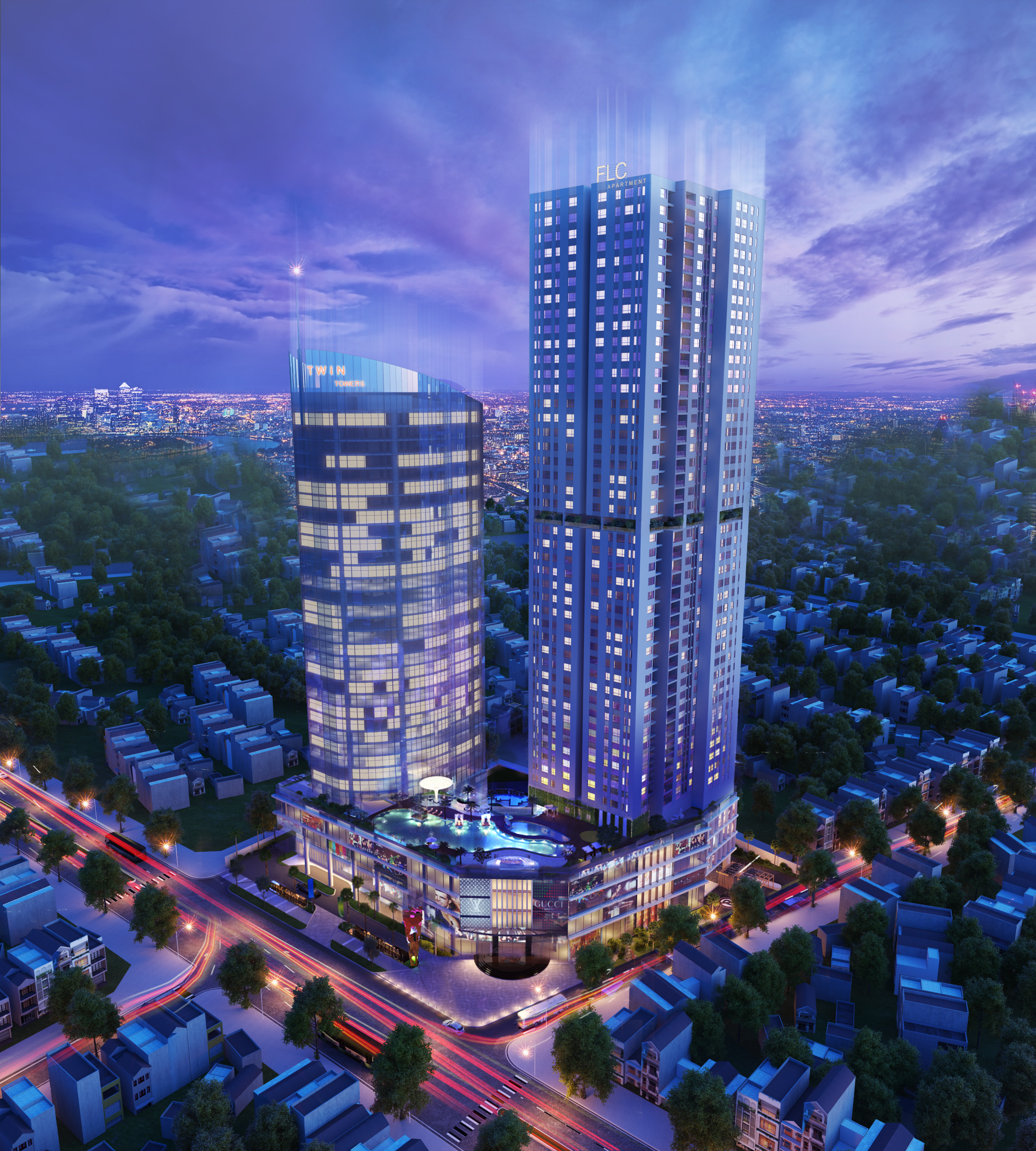 FLC Twin Towers là một trong những tòa nhà cao tầng hiếm hoi còn được phép xây dựng ở khu vực nội đô Hà Nội