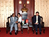 Lãnh đạo VKSNDTC tiếp Đại sứ đặc mệnh toàn quyền Cộng hòa Mô-Dăm-Bích