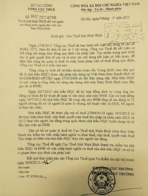 Ninh Bình Nhà nước có nguy cơ thất thu hàng chục tỷ đồng tiền thuế thu nhập cá nhân