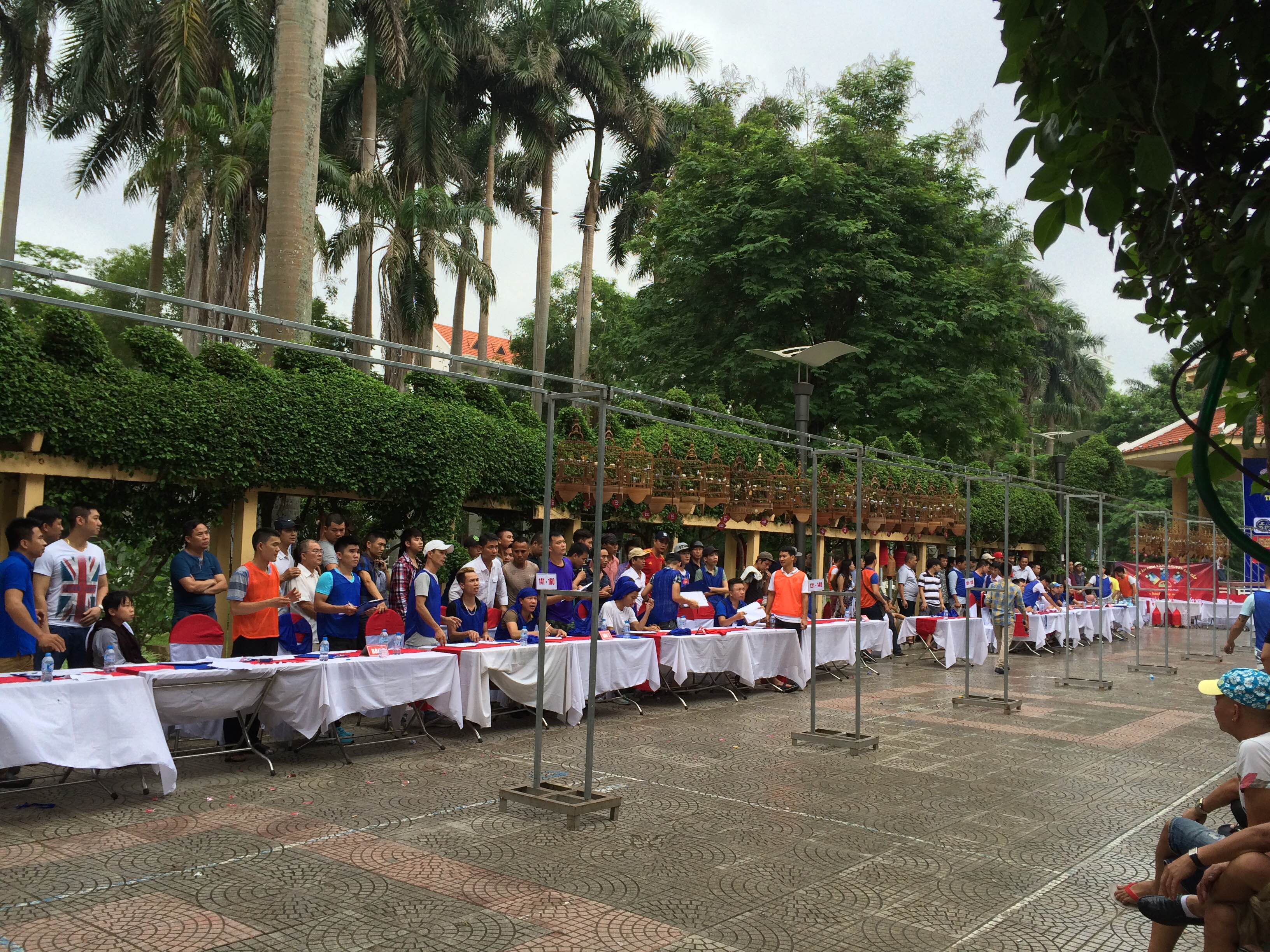 Quang cảnh hội thi chim Vành Khuyên Hải Phòng