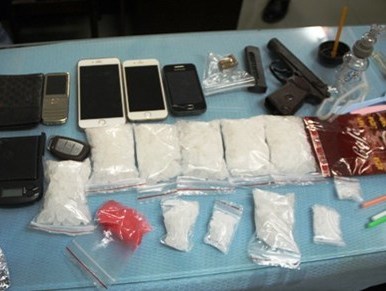 Triệt phá đường dây mua bán ma túy có súng từ Bắc vào Nam