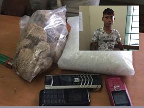 Bắt đối tượng vận chuyển 1,7 kg ma túy các loại