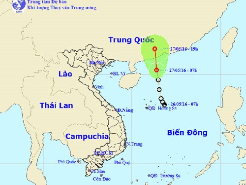 Tin áp thấp nhiệt đới trên Biển Đông