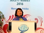 Phó CTN Đặng Thị Ngọc Thịnh dự bế mạc hội nghị Phụ nữ toàn cầu