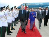 Lễ đón chính thức Chủ tịch nước thăm cấp Nhà nước Campuchia