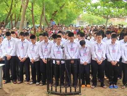 1 án chung thân, 23 án tù cho nhóm người đánh chết trung úy công an