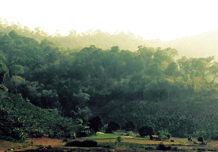 Bí ẩn hòn đá tím khổng lồ bên sườn núi Karam