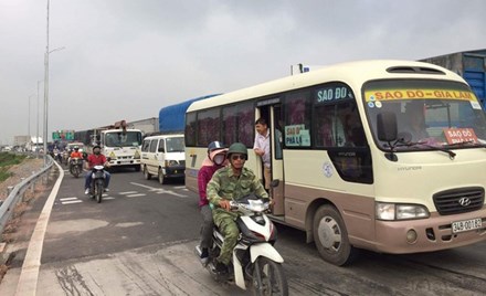 Tuyến BOT Hà Nội - Bắc Giang. Ảnh: Lao Động 