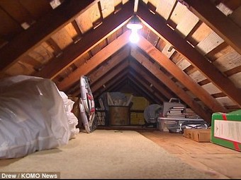 Chủ nhà ngỡ ngàng phát hiện người lạ mặt sống trên tầng áp mái