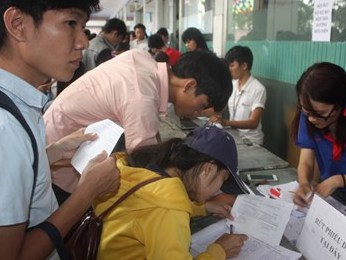 Đăng ký tuyển sinh qua mạng Không có cơ hội đăng ký lại