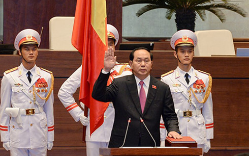  Chủ tịch nước Trần Đại Quang tuyên thệ nhậm chức