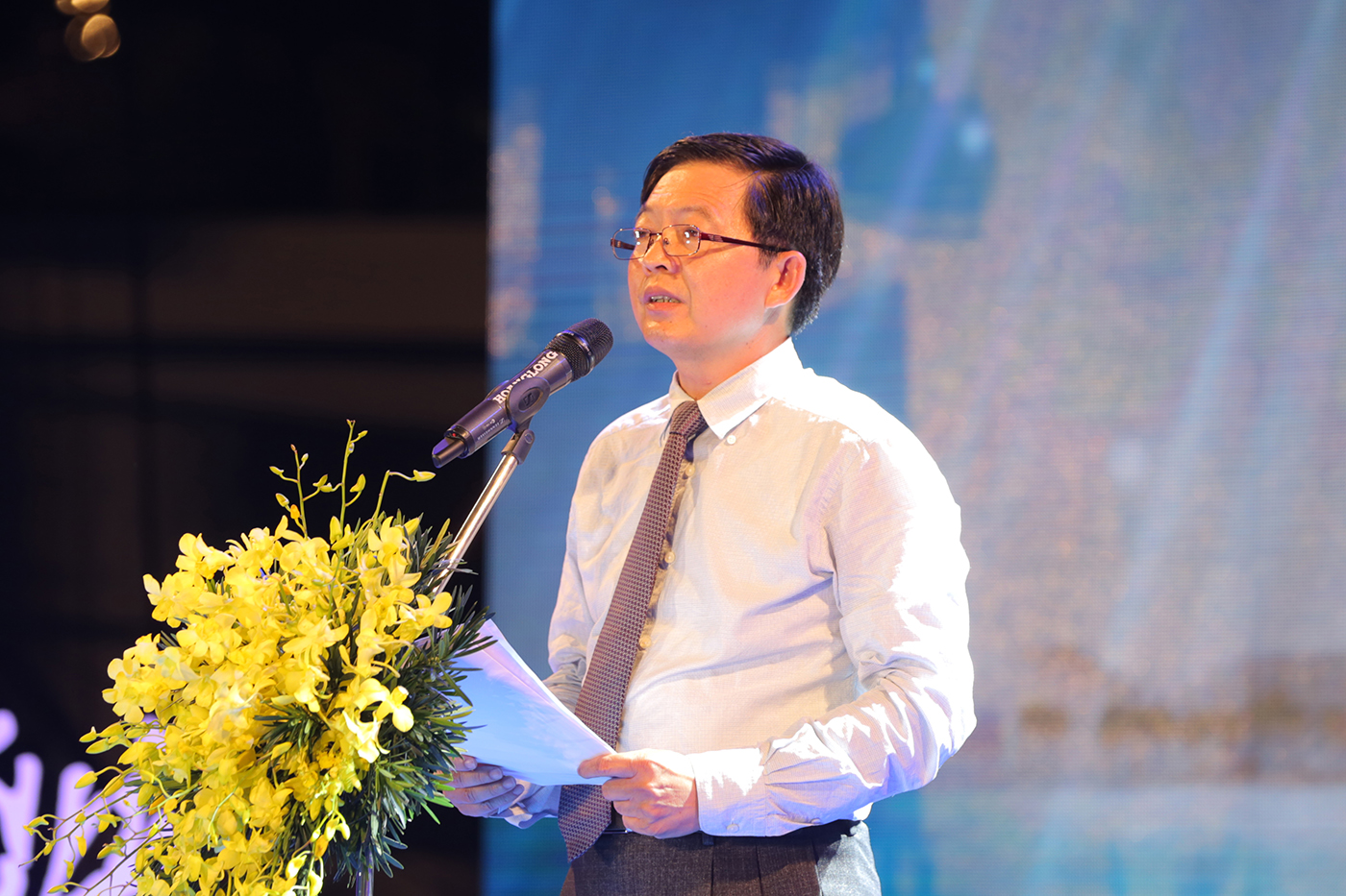  Ông Hồ Quốc Dũng – Chủ tịch UBND tỉnh Bình Định phát biểu tại Lễ khánh thành.