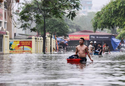  Hà Nội và khu vực đồng bằng cảnh báo bị ngập úng trong đợt mưa sắp tới. Ảnh: Thế Sơn.