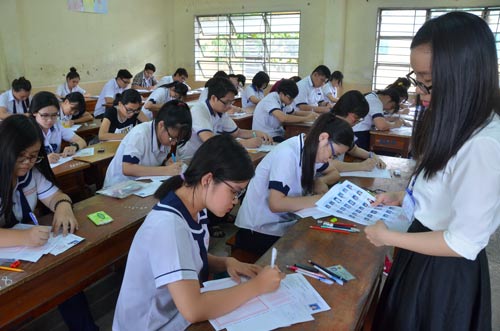  Học sinh TP HCM thi THPT quốc gia 2016 Ảnh: TẤN THẠNH