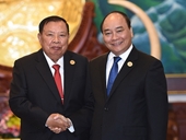 Thủ tướng làm việc với các lãnh đạo Lào