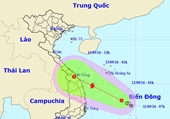 Áp thấp nhiệt đới sắp mạnh lên thành bão, hướng vào Nam Trung Bộ