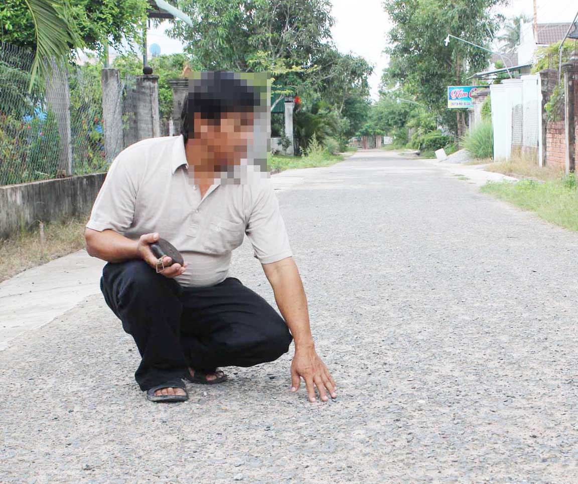 Đường chưa nghiệm thu đã hư hỏng