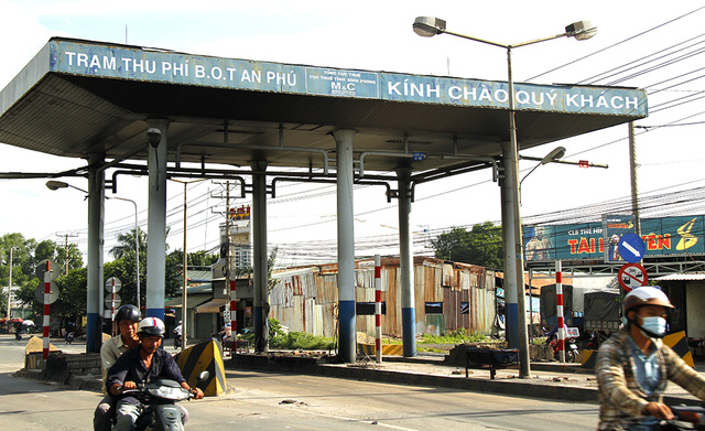  Trạm thu phí An Phú đường ĐT 743 (thị xã Thuận An) được UBND tỉnh Bình Dương mua lại để 