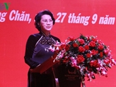 Chủ tịch Quốc hội phát biểu tại Hội thảo về Quản lí nợ công tại Lào