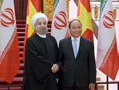 Thủ tướng Nguyễn Xuân Phúc tiếp đón Tổng thống Iran Hassan Rouhani