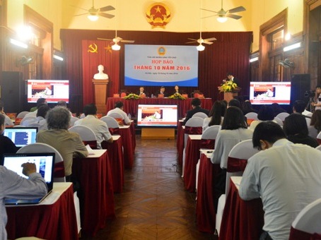 Họp báo thông tin về nội dung vụ án đối với ông Trần Văn Vót