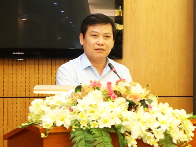 Đồng chí Lê Minh Trí, Ủy viên Trung ương Đảng, Viện trưởng VKSNDTC phát biểu tại buổi làm việc 