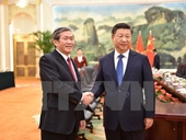 Thường trực Ban Bí thư hội kiến Tổng Bí thư, Chủ tịch nước Trung Quốc