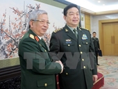 Thượng tướng Nguyễn Chí Vịnh gặp Bộ trưởng Quốc phòng Trung Quốc