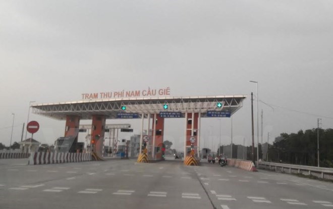  Trạm thu phí Nam Cầu Giẽ của dự án BOT Quốc lộ 1 qua Hà Nam. (Ảnh: Việt Hùng/Vietnam+)