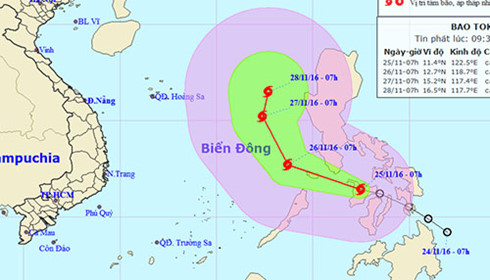 Một cơn bão mới đang hình thành trên biển