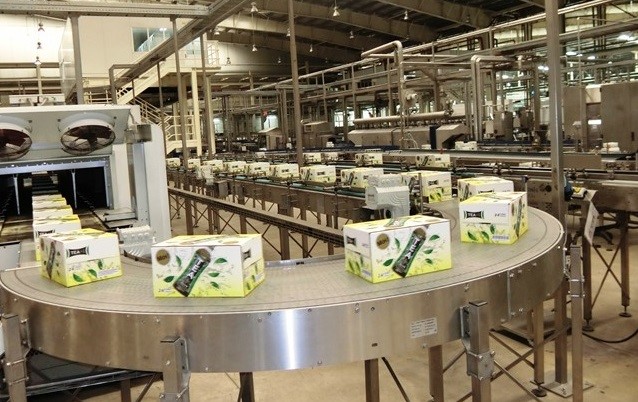 Dây chuyền sản xuất trà Ô Long của Pepsico. 