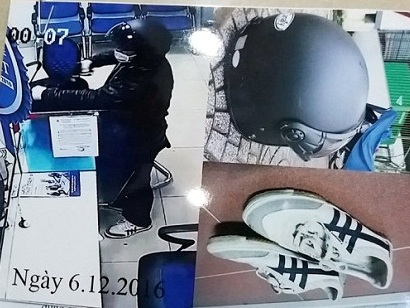 Vụ cướp Ngân hàng BIDV Công bố nhận dạng ban đầu của nghi phạm