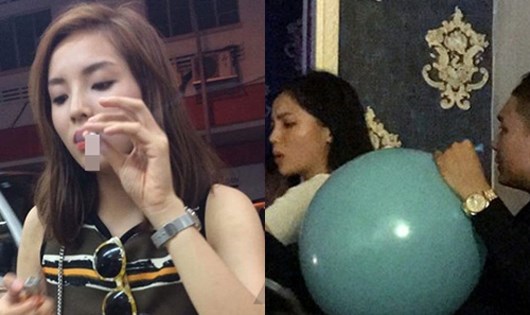 Hoa hậu Kỳ Duyên lại bị tung ảnh hút thuốc