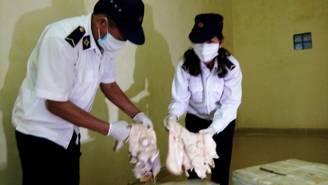 Bắt 3 vụ vận chuyển sản phẩm động vật và gia cầm trái phép