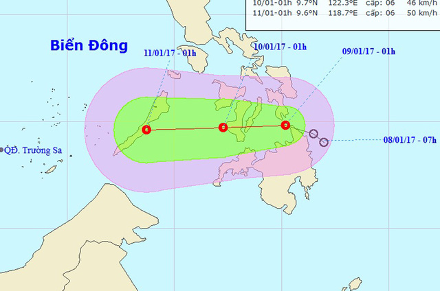 Áp thấp nhiệt đới hướng vào Biển Đông, miền Bắc sắp có mưa lớn