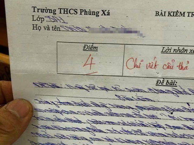 Bó tay với bài văn lớp 8 chữ xấu   hiểu chết liền