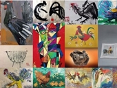 Ra mắt 60 tác phẩm nghệ thuật về loài gà