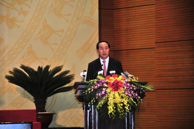 Chủ tịch nước Trần Đại Quang phát biểu tại Hội nghị