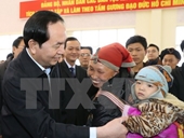 Chủ tịch nước Trần Đại Quang Bảo đảm nhà nhà đều có Tết