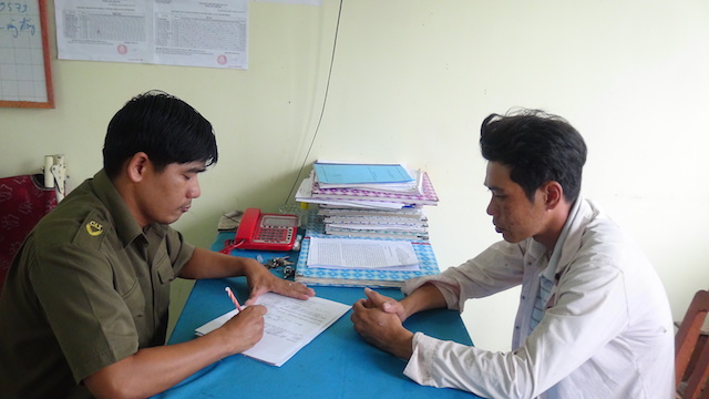 Nghi phạm cùng tang vật.