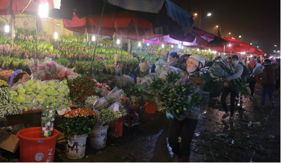 Chợ hoa Quảng Bá (Nguồn Internet)