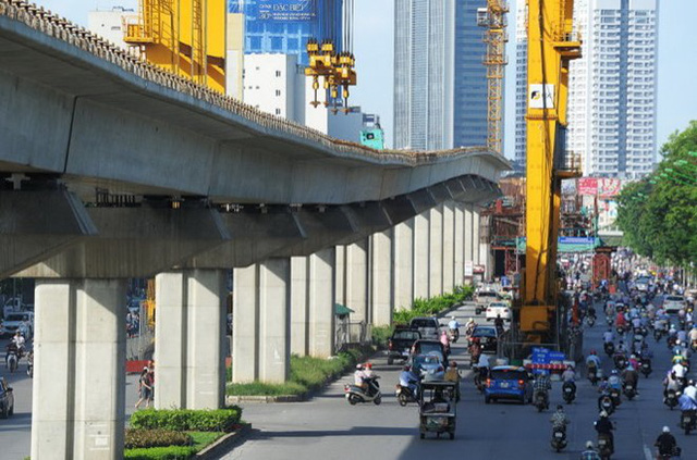 Tuyến Cát Linh - Hà Đông đã hoàn thành 90% khối lượng xây lắp