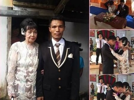 Chàng trai 28 tuổi cưới bà lão 82 tuổi