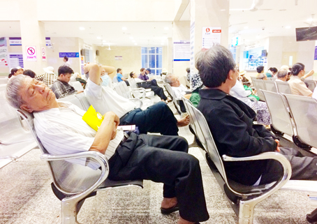 Mệt mỏi chờ khám bệnh